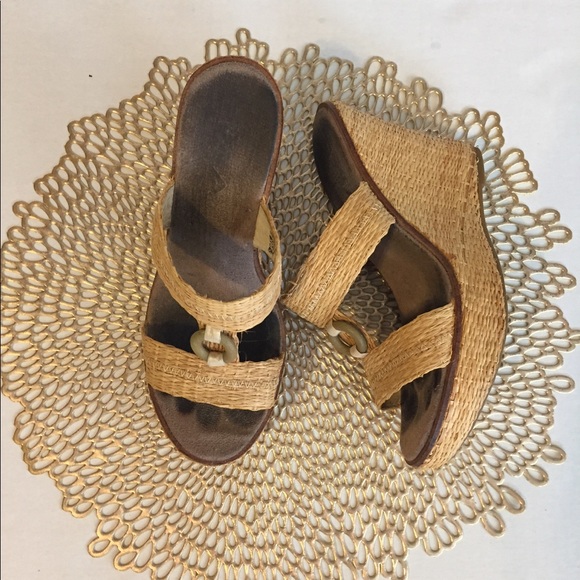 Mia Shoes Shoes - Mia Raffia Summer Wedges (S6)